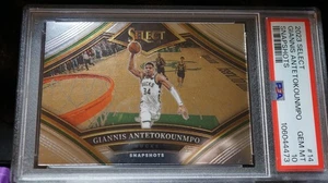 2023-24 Panini Select Snapshots Giannis Antetokounmpo PSA 10 POP 1 - Picture 1 of 6