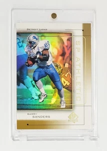 COMO NUEVO LÁMINA DE ORO 1999 SP AUTÉNTICO BARRY SANDERS #A6 SP ATLETIC DETROIT LIONS HOF - Imagen 1 de 2