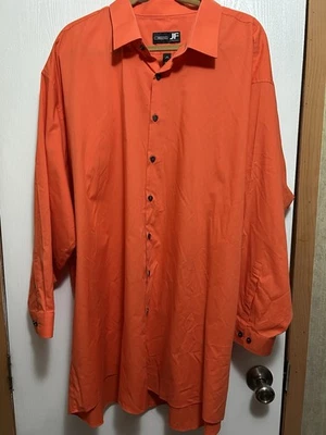 JF J. Ferrar Hombre Manga Larga Abotonada Naranja 20 34/35 Algodón y Poliéster Foto 1 de 3