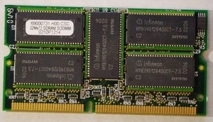 256MB 144p PC100 CL2 18c 32x4 ECC SDRAM SODIMM MEM-MSFC2-256MB 69000731-H00-CSC - Picture 1 of 1