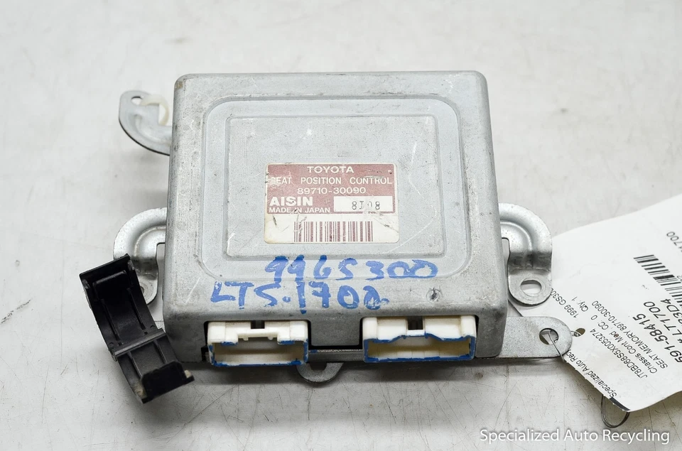 LEXUS GS300 1998-2003 MEMORIA DE CONTROL DE POSICIÓN DE ASIENTO 89710-30090 OEM Foto 1 de 4