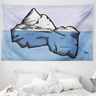 Ice Berg Microfiber Wide Tapestry Ice Below and Above Water
