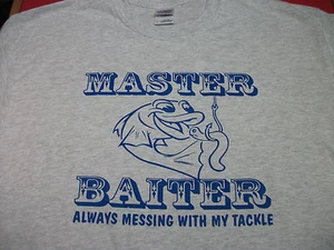 MASTER BAITER FUNNY FISHING T-SHIRT all sizes and colours BRAND NEW - Picture 1 of 2