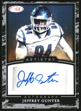 2022 SAGE Artistry Autographs Silver #AJG Jeffrey Gunter Auto
