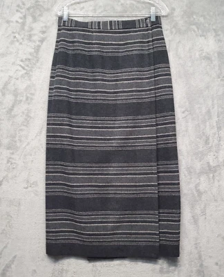 Chaus 羊毛混纺裹身裙女式 12 码高腰内衬铅笔复古衬里 — 第 1/4 张图片