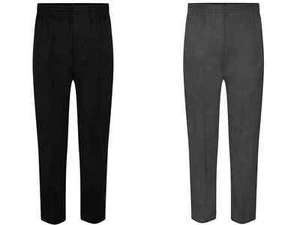 Pantaloni scolastici pull-up vita completamente elasticizzati età 3-13 anni - Foto 1 di 3