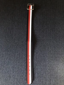 18mm Union1960s Regimental Reversible Vintage Watch Band-Silver, M0NI-BAGE - Picture 1 of 9