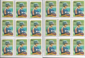 1989 Topps #49 Craig Biggio HOF RC 9 - 9.5 grade Lot of 18 cards - Picture 1 of 5