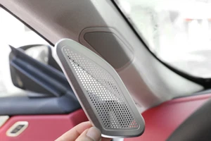 For Maserati Levante 2017-2021 Silver Aluminum A Post Speaker Frame Cover Decor - Imagen 1 de 7