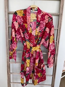 100% Silk Kimono Robe by Anne Pinkerton, Vintage, Excellent Condition - Picture 1 of 8