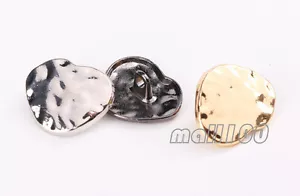 12 piezas Botones de vástago de metal en forma de corazón Abrigo Ropa Adorno de costura 20 mm - Imagen 1 de 2