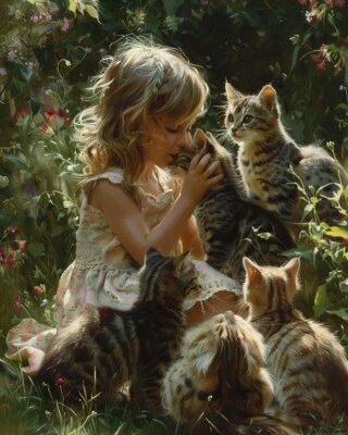 Diverse 8x10 Meow Masterpieces Cat Art Prints Feline Fine Art 21700786
