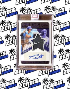 CARSON WILLIAMS 2022 PANINI THREE & TWO BASEBALL LONE STAR NIKE PATCH AUTO /2 - Picture 1 of 2