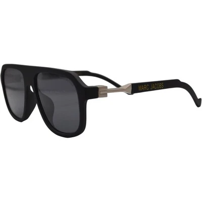 Gafas de sol Marc Jacobs para hombre | Marco negro mate y plateado | Lente gris | Nuevas Foto 1 de 4