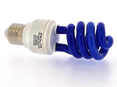 Pro Lite Helix 15W 240V ES/E27 CFL Spiral Blue - Image 1 of 2