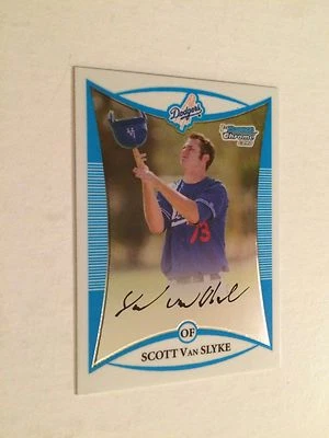 2008 Bowman Chrome Prospects #BCP58 Scott Van Slyke - Los Angeles Dodgers - Image 1 of 2