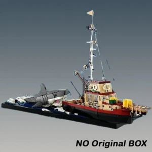 2024 Nuevo 21350 Mandíbulas Diorama Barco Tiburón Pirata Barco Bloques de Construcción Barco de Pesca - Imagen 1 de 5