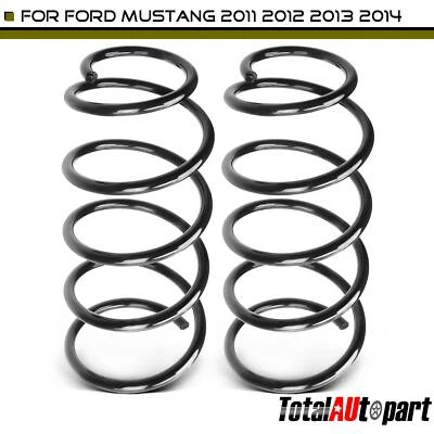 2 件线圈弹簧适用于福特野马 Base GT 2011-2014 3.7L 前驱动和乘客 — 第 1/4 张图片