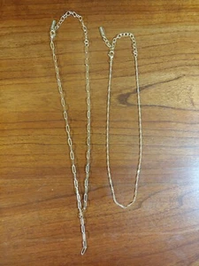 Lot of 2 SugarFix Gold Chain Necklaces - Picture 1 of 6