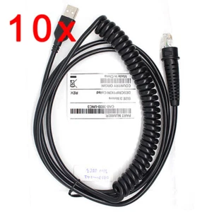 10x 9ft Coiled USB Cable for Honeywell 3800G 4600G 4620G 4820G 3800r Scanner - Picture 1 of 1