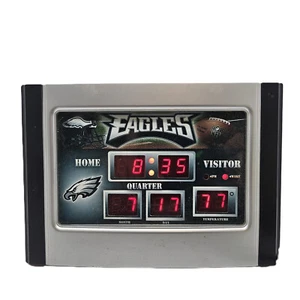 Philadelphia Eagles Score Board Clock Tested Works - Picture 1 of 6