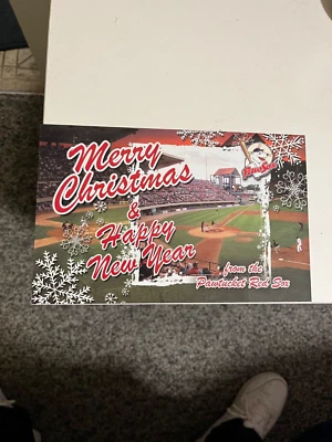 Tarjeta de Navidad 2011 Pawtucket Red Sox: foto del equipo Foto 1 de 3