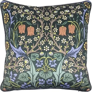 Cojín William Morris Blackthorn - 40 x 40 cm Tubería Suave Terciopelo Cepillado - Imagen 1 de 2
