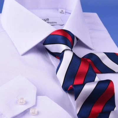 Белый хлопок и полиэстер легко железа бизнес профессиональный платье рубашка  - Изображение 1 из 4