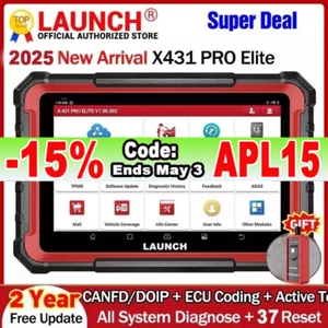 LAUNCH X431 PRO ELITE PROS V + OBD2 Car Scan Tool Diagnostic Scanner ECU Coding - Picture 1 of 15