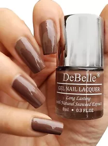 DeBelle Gel Nail Polish (Light Chocolate Brown Nail Paint 8ml free shipping - Picture 1 of 3