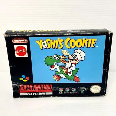 Yoshi's Cookie + Box, Manual - Nintendo SNES - Tested & Working! Free Postage! - Image 1 of 4