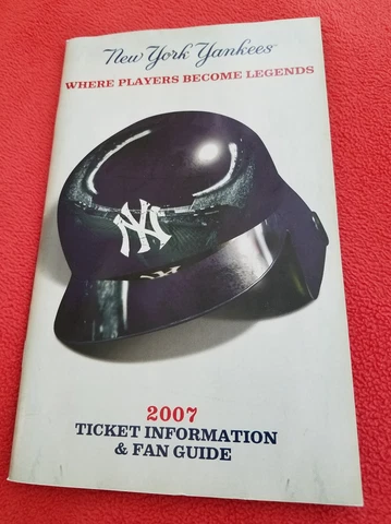 2007 NY Yankees Ticket  Information & Fan Guide +16"x20" Poster 2009 NEW Stadium Cover