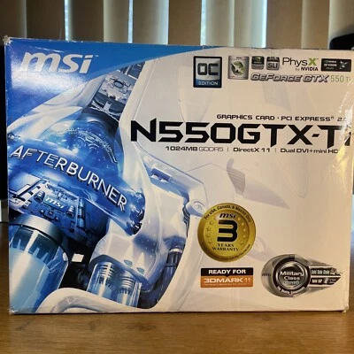 MSI N550GTX-Ti DUAL DVI Mini HDMI PCI-E Graphics Vide Card N550GTX-Ti-M2D1GD5/OC - Image 1 of 4