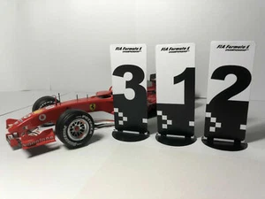 1,2,3 Pitboards 1:18 (Pizarra F1) / Race Position (2010-2013) - Picture 1 of 9