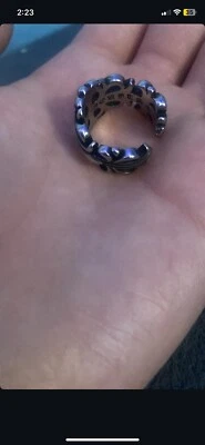 Authentic Chrome Hearts Double Floral Cross Ring  - Image 1 of 4