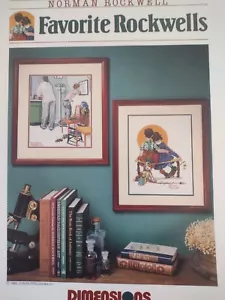 cross stitch patterns "Favorite Rockwells" by Dimensions; 2 designs - Picture 1 of 3