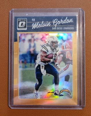 2016 Donruss Optic Melvin Gordon Orange /199 San Diego Chargers - Image 1 of 2