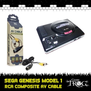 SEGA Genesis - Model 1 - RCA Composite Audio Video AV Cable - Picture 1 of 5