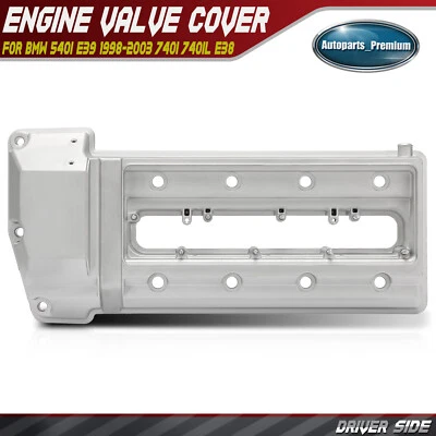 Left Engine Valve Cover for BMW 540i E39 1998-2003 740i 740iL E38 1998-2001 4.4L - Image 1 of 4