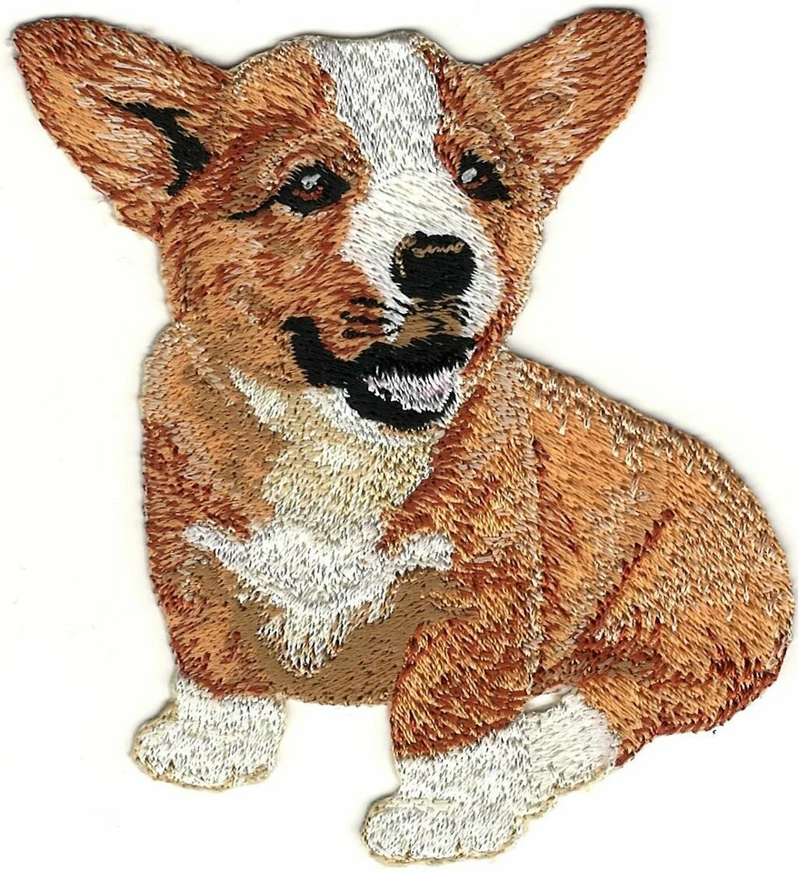 4" Pembroke Welsh Corgi Dog Breed Embroidery Patch - Image 1 of 1