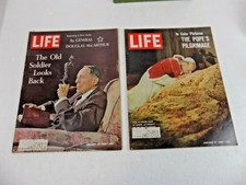 VINTAGE 1964 LIFE MAGAZINE'S -LOT OF 2 - JANUARY 10 & JANUARY 17 - POPE PAUL VI
