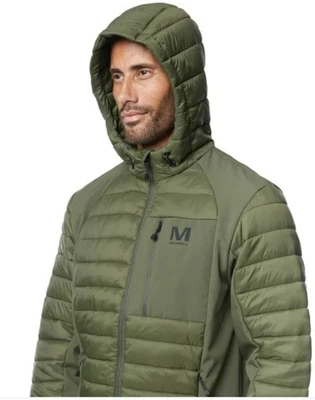 Chaqueta softshell Merrell para hombre con capucha mixta acolchada VERDE talla XL EXTRA GRANDE Foto 1 de 4
