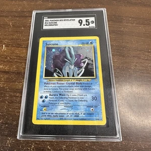 Pokemon Suicune Neo Revelation Unlimited Holo Raro #14 SGC 9,5 Come Nuovo+ - Foto 1 di 6