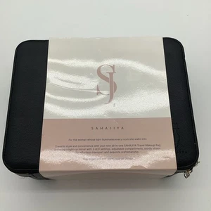 Sahajiya Schminkkoffer - elegante Reise-Schminktasche OHNE VERSAND KOSTENLOSER VERSAND SCHWARZ KEIN LICHT - Bild 1 von 8