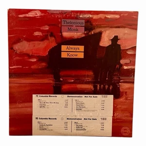 THELONIOUS MONK - ALWAYS KNOW - COLUMBIA RECORDS WHITE LABEL PROMO 2 LP VINYL - Bild 1 von 7