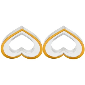 2pcs Napkin Ring Acrylic Table Napkin Holder Heart Shape Party Napkin Clasp - Afbeelding 1 van 12