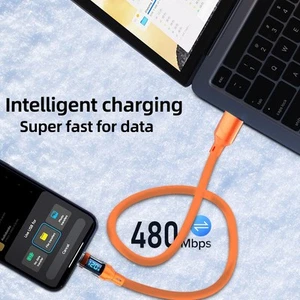 Robust 120W TypeC Data Cable with Overcharge Protection and LED Display - Zdjęcie 1 z 14