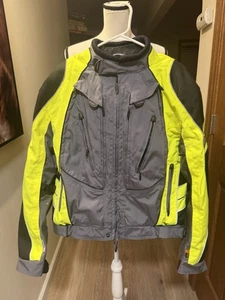 Olympia AST 2 Hi-Viz Motorcycle Touring Jacket Size L CE Armor (No Liner) - Picture 1 of 13