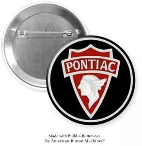 Pontiac Old School 2.25" Pinback Button Badge - Picture 1 of 1