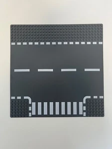 Lego Grundplatte Baseplate 44341px2, Dark bluish Grey Straße Kreuzung Road - Picture 1 of 2